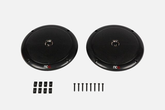 NCE 6.5-INCH SLIMLINE OUTDOOR SPEAKERS - BLACK