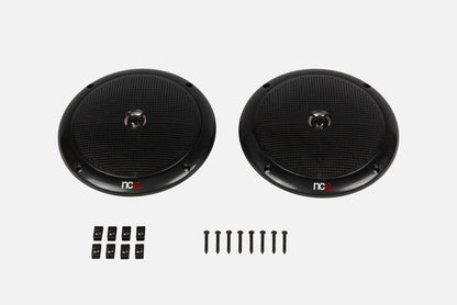 NCE 6.5-INCH SLIMLINE OUTDOOR SPEAKERS - BLACK