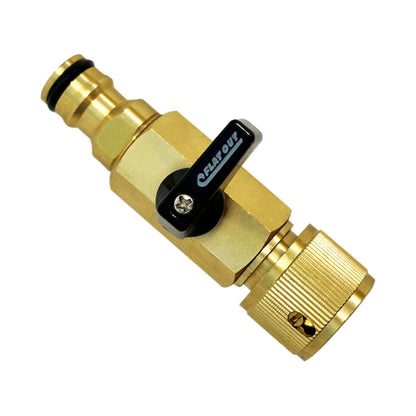 Flat Out Inline Shut-Off Valve | for tank filling, easy hose removal and flow control