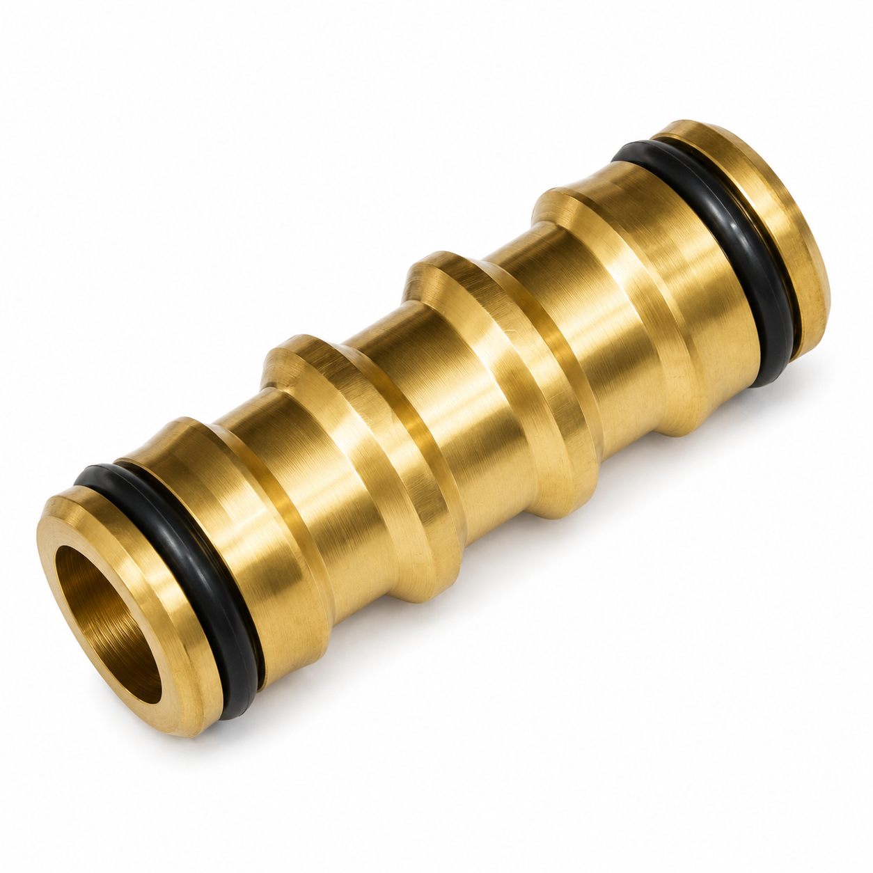 Hose Coupler: snap-on brass 12mm