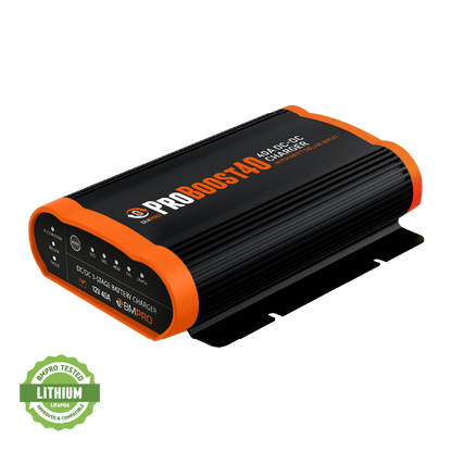 Pro Boost 40A lithium DC–DC charger with solar input