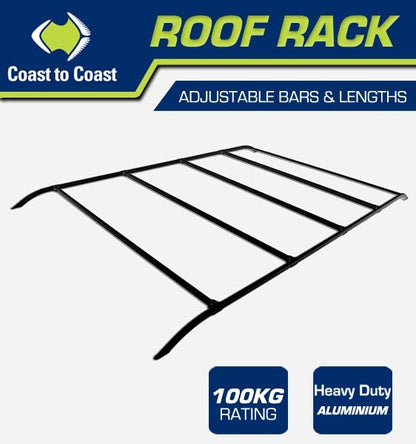 Coast Adjustable Roof Rack - Black