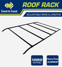 Load image into Gallery viewer, Coast Adjustable Roof Rack - Black
