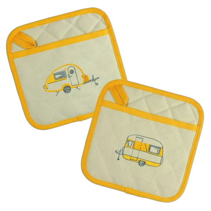 Van Go Collections Embroidered Pot holders - various colours