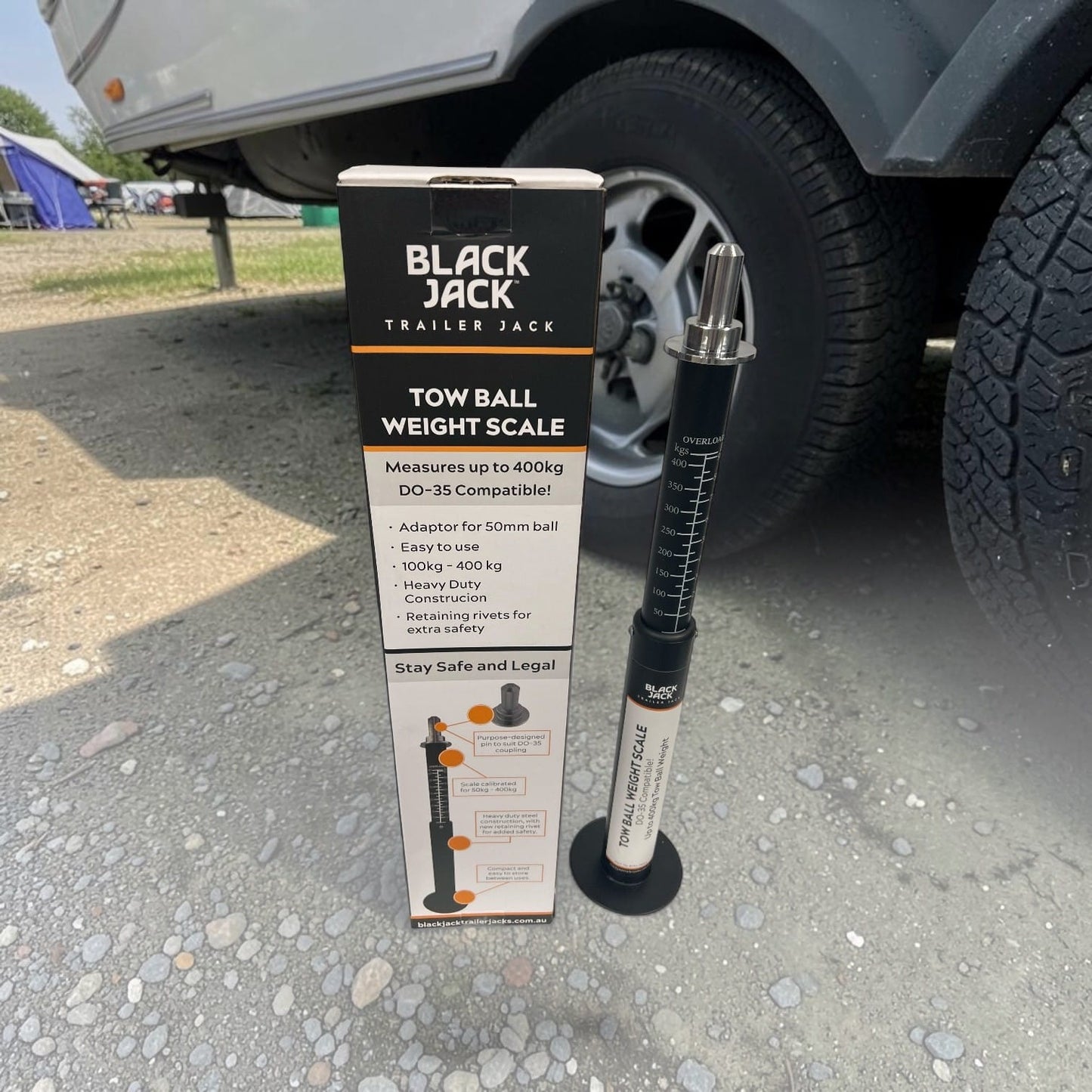 Black Jack Tow Ball Weight Scale suits DO35 or 50mm Tow Ball