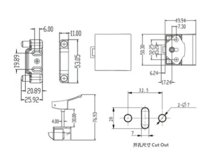 Cabinet Latch Brushed Nickel