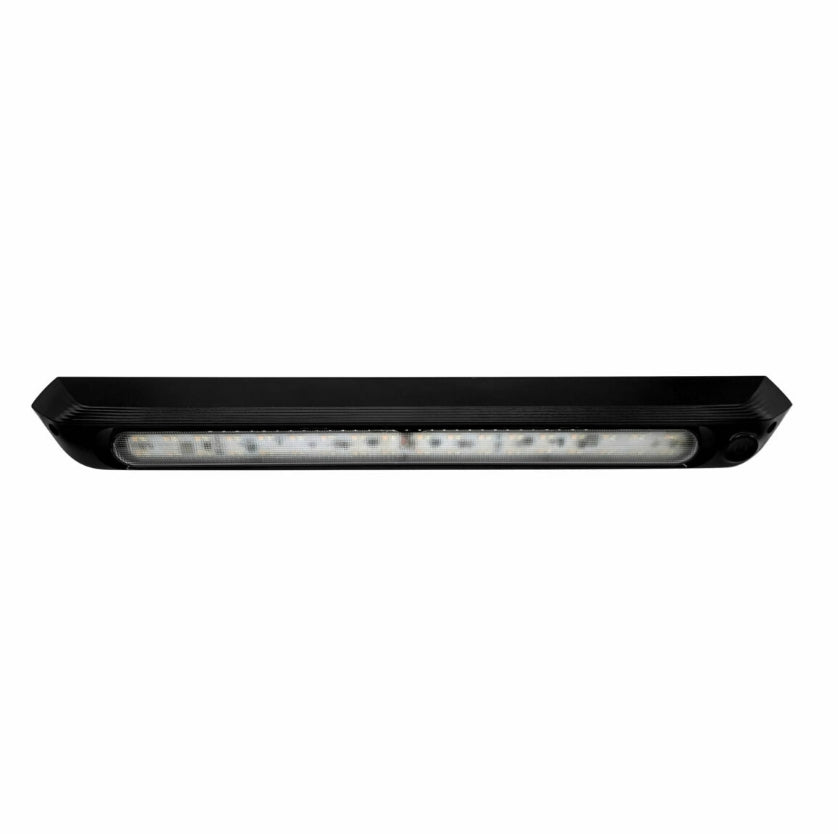 Dimmable Black 500mm Dual LED 12v Awning Light AMBER/WHITE Lights with Switch IP67