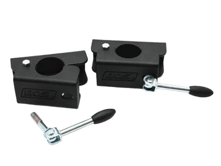 BOS 50MM TWIN CLAMP & BOLT W/ SWIVEL HANDLE - BLACK