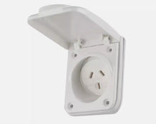 Load image into Gallery viewer, Australian RV 240V 10A Power Outlet - IP44 Black &amp; White
