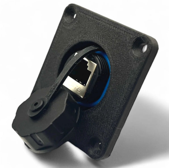 Aluminium Starlink Mini Caravan Waterproof Wall Socket / Passthrough DC 5.5 x 2.1