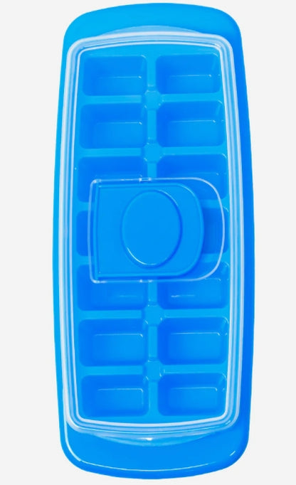 On The Road RV Ice Cube Tray With Cover - Green & Blue