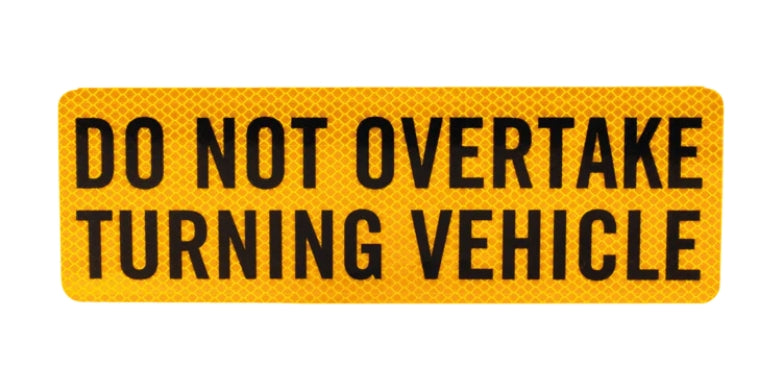 Caravan Sticker - Do Not Overtake