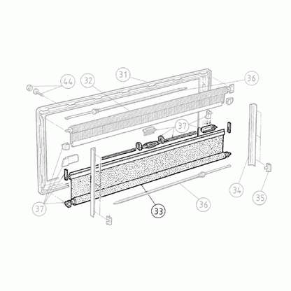 Blind On Roller - Suit SEITZ S4 Window - 1000 x 800mm