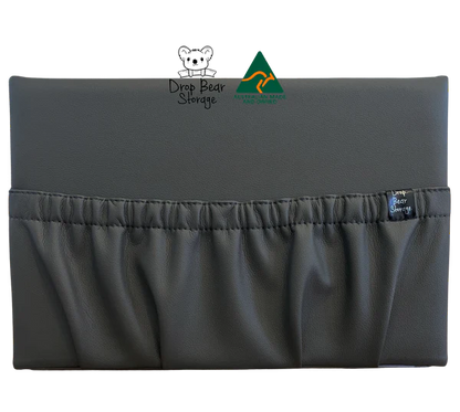 Drop Bear LUXE wide storage pocket in faux leather - Various Colours
