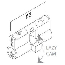 Load image into Gallery viewer, Euro 62mm 5 Pin Cylinder &amp; keys 96006- DS196NSK

