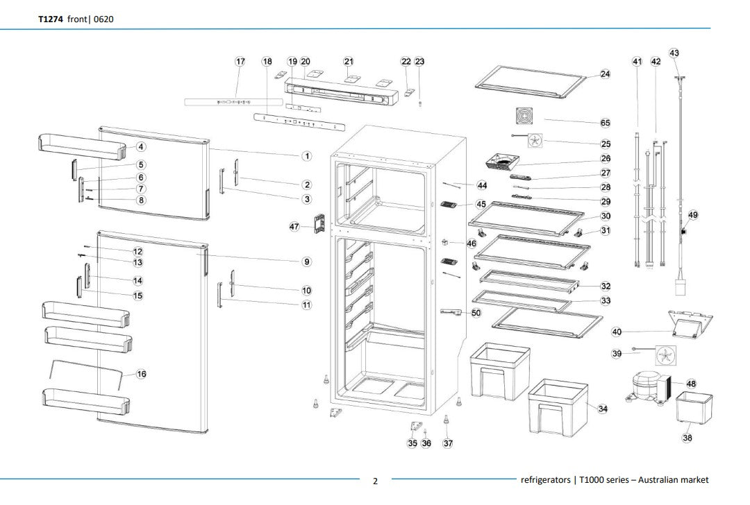 Thetford SR Cabinet shelf - T1274