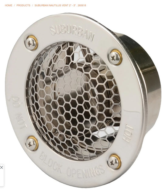 SUBURBAN NAUTILUS VENT 2" - 3" . 260618