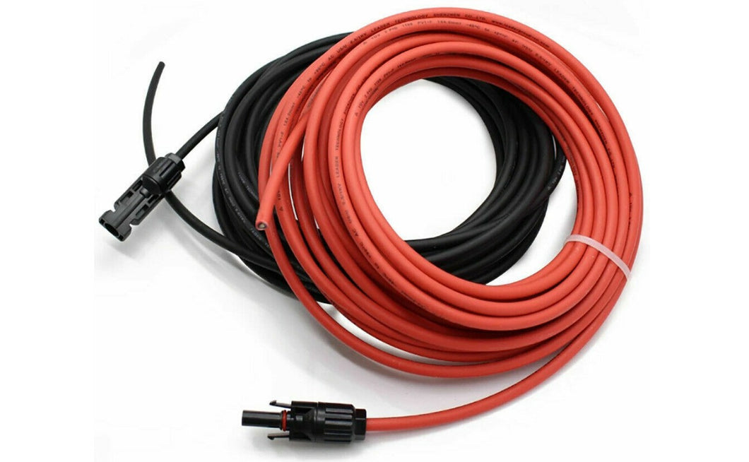 1 Pair Solar Panel Connector Cable, IP67 connection 6m