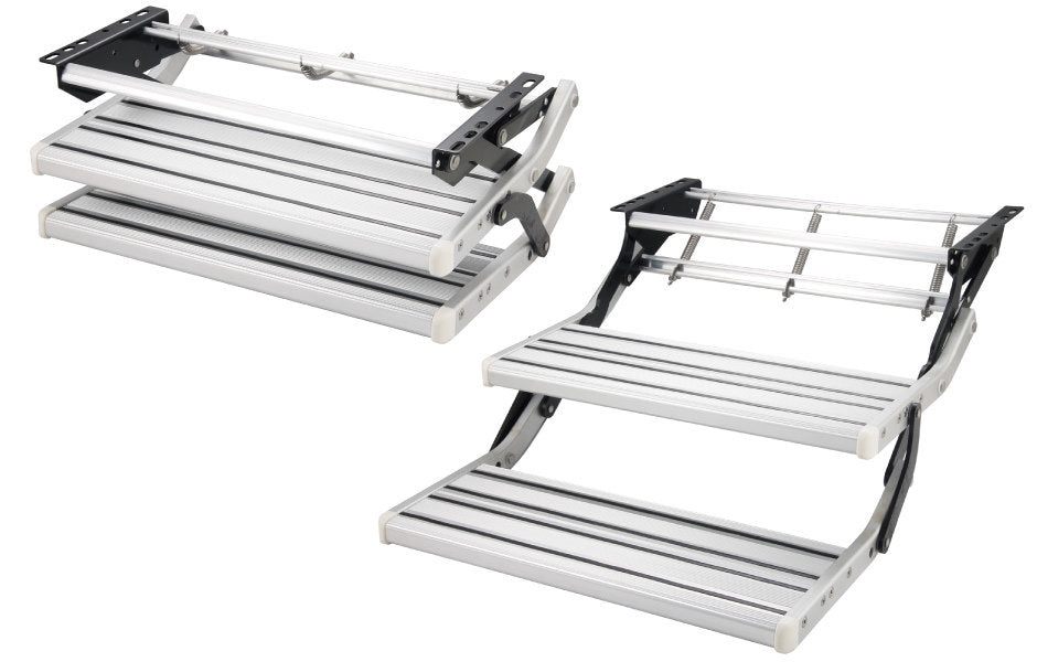 Double Manual Bolt On Caravan Step