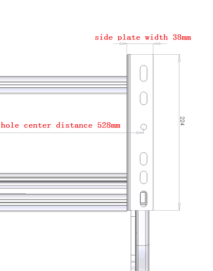 Double Manual Bolt On Caravan Step