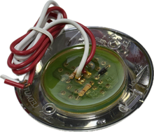Load image into Gallery viewer, LED Interior Trailer Dome Light w/ Chrome Bezel - 4 Diodes - Round - Clear Lens
