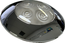 Load image into Gallery viewer, LED Interior Trailer Dome Light w/ Chrome Bezel - 4 Diodes - Round - Clear Lens
