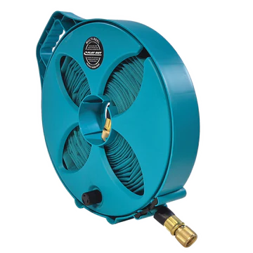 12.5m Flat Out Drink Water Hose on Compact Multi-Reel (Teal)