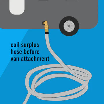 12.5m Flat Out Drink Water Hose on Compact Multi-Reel (Teal)