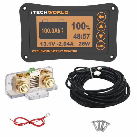 iTECHBM500 Battery Monitor with Shunt