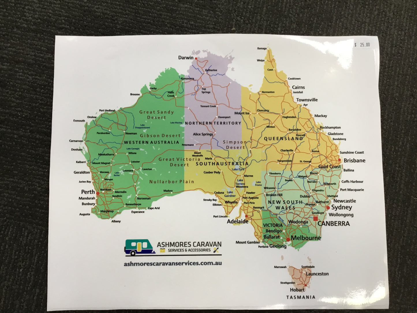 Map of Australia-Ashmores