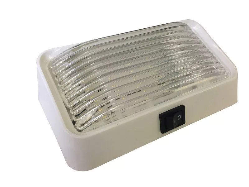 12V LED Annex Light with Switch - Clear Lens
