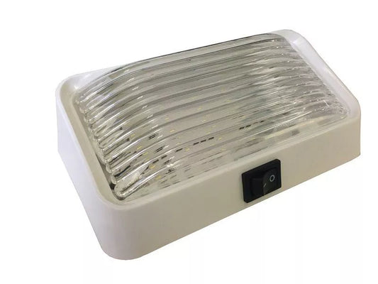 12V LED Annex Light with Switch - Clear Lens