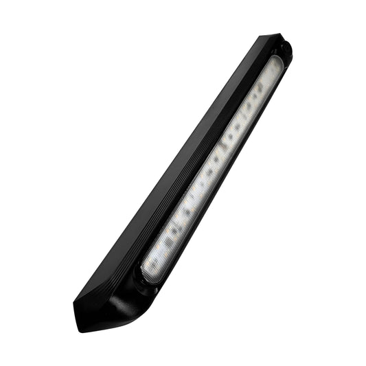 500mm DUAL LED LIGHT 12V AWNING LIGHT AMBER/WHITE LIGHTS NO SWITCH BLACK