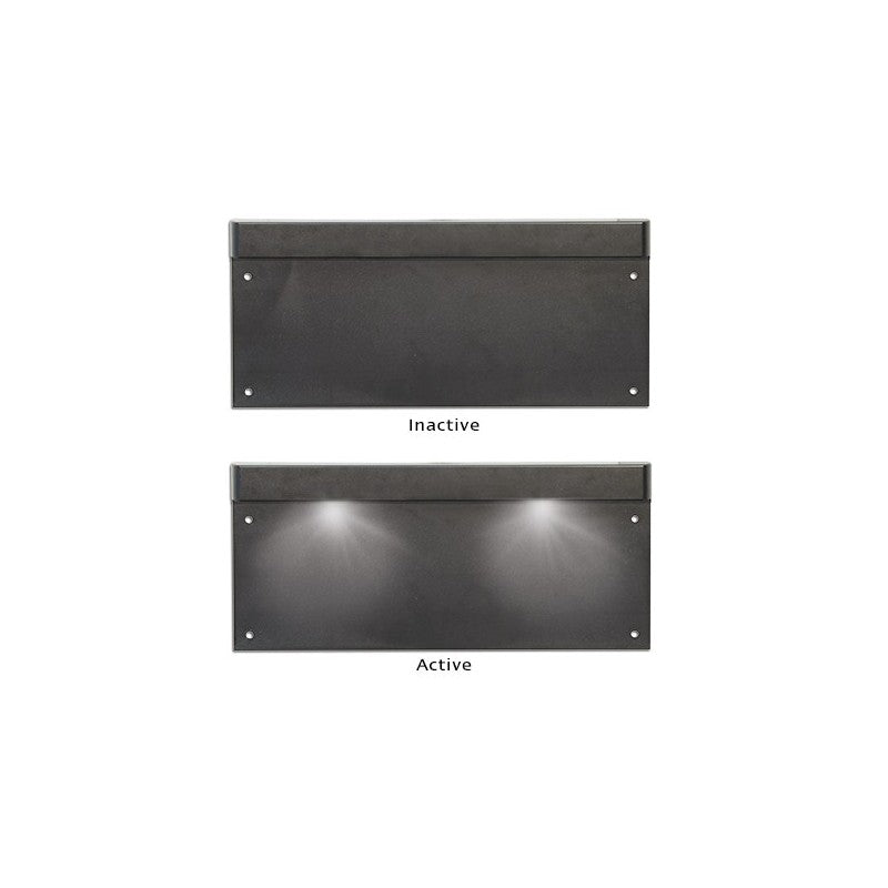 Licence plate frame with built in licence plate lamps