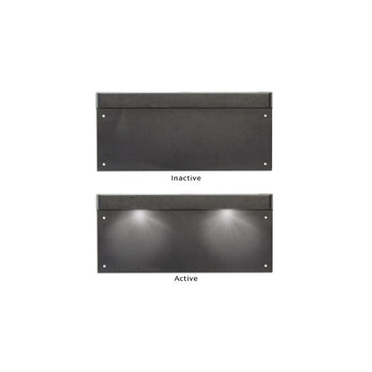 Licence plate frame with built in licence plate lamps