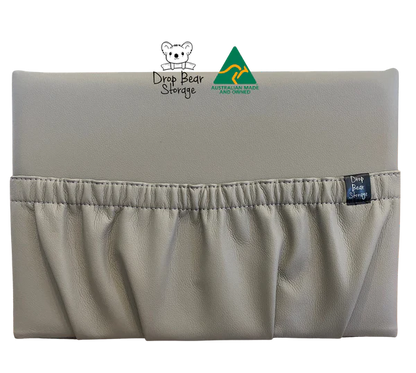Drop Bear LUXE wide storage pocket in faux leather - Various Colours