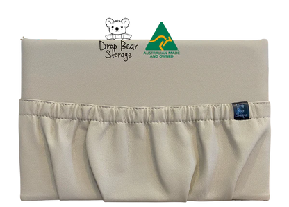 Drop Bear LUXE wide storage pocket in faux leather - Various Colours