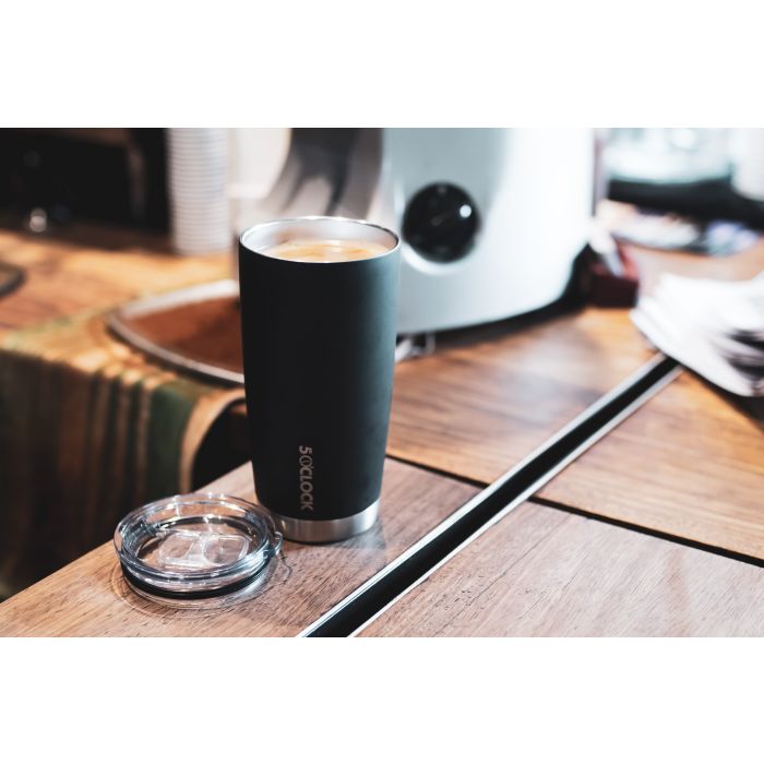 ALCOHOLDER 5 O'CLOCK STAINLESS TUMBLER - MATTE BLACK