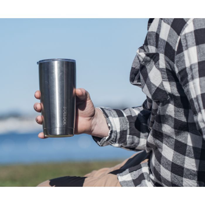 ALCOHOLDER 5 O'CLOCK STAINLESS TUMBLER - STAINLESS STEEL