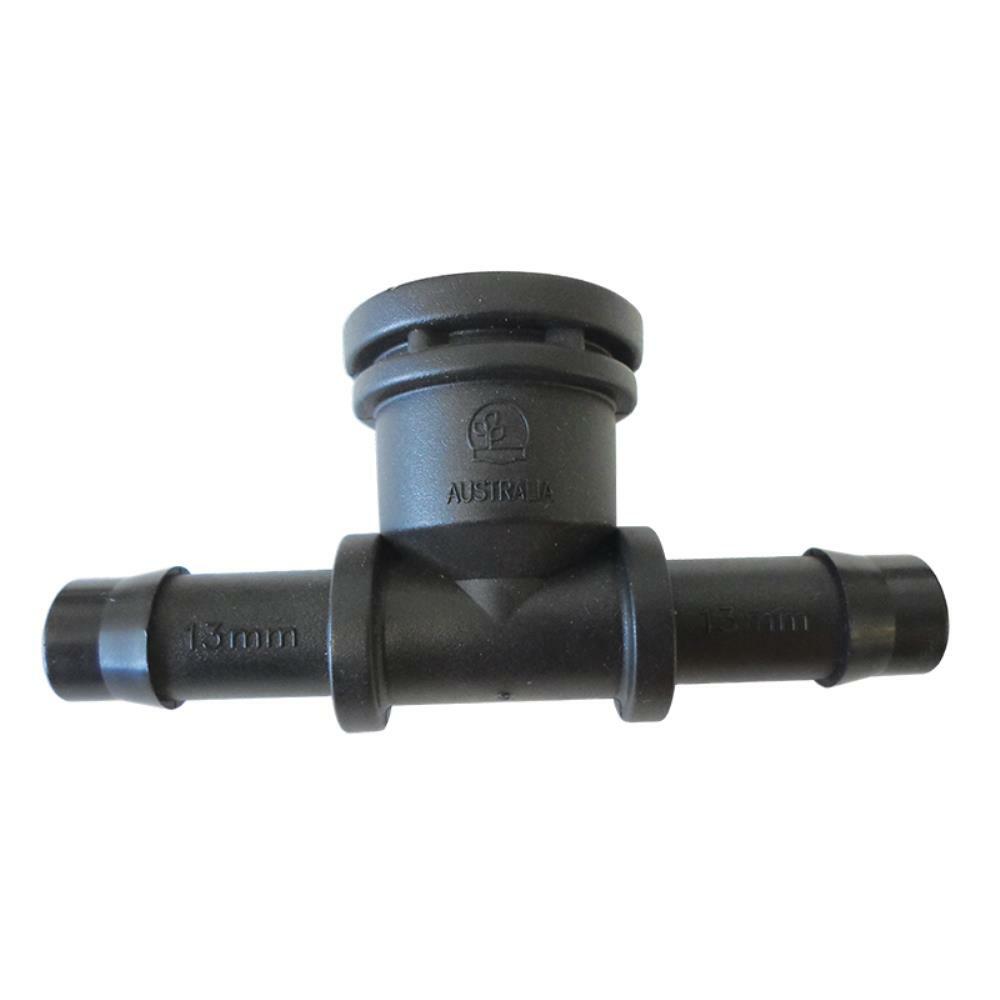 THREADED TEE 13MM BARB x 1/2