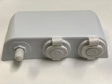 Load image into Gallery viewer, 12v socket, USB port &amp; antenna point, surface mount, white
