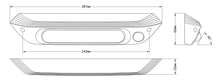 Load image into Gallery viewer, 287mm DUAL LED LIGHT 12V AWNING LIGHT AMBER/WHITE LIGHTS WHITE
