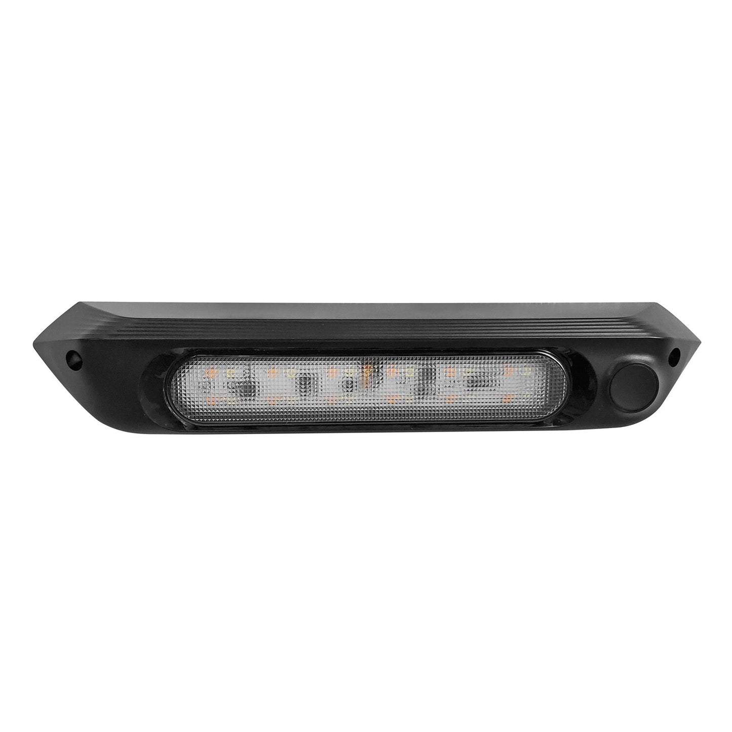 287mm DUAL LED LIGHT 12V AWNING LIGHT AMBER/WHITE LIGHTS BLACK