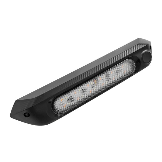 287mm DUAL LED LIGHT 12V AWNING LIGHT AMBER/WHITE LIGHTS BLACK