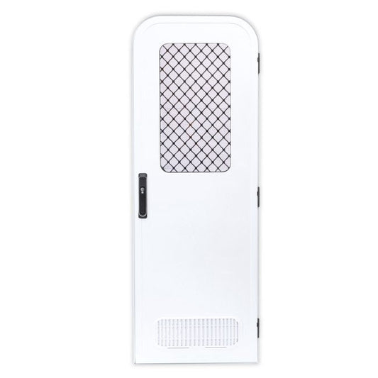 Odyssey Door - 2 Radius Corners - 1750mm x 622mm - Right Hand Hinge - White