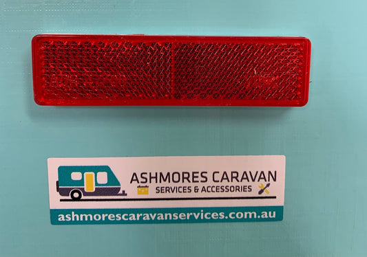 REFLECTOR RED RECTANGULAR SELF ADHESIVE 22 X 85MM. RR2285