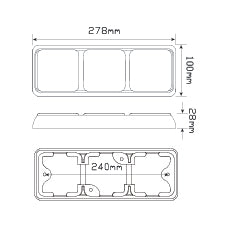 LED Autolamps Stop/Tail & Indicator Lamp 80BARRM