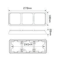 Load image into Gallery viewer, LED Autolamps Stop/Tail &amp; Indicator Lamp 80BARRM
