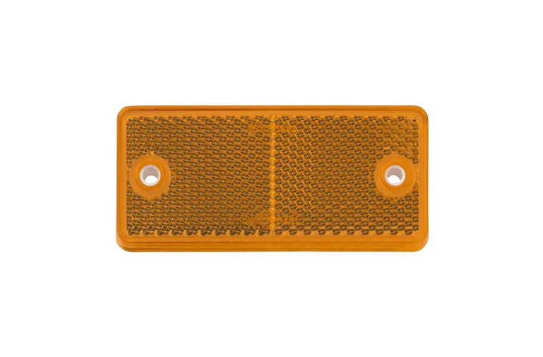 Narva Amber Retro Reflector with Dual Fixing Holes 84031