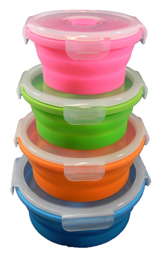 Collapsible Space Saving Round Tub Set of 4
